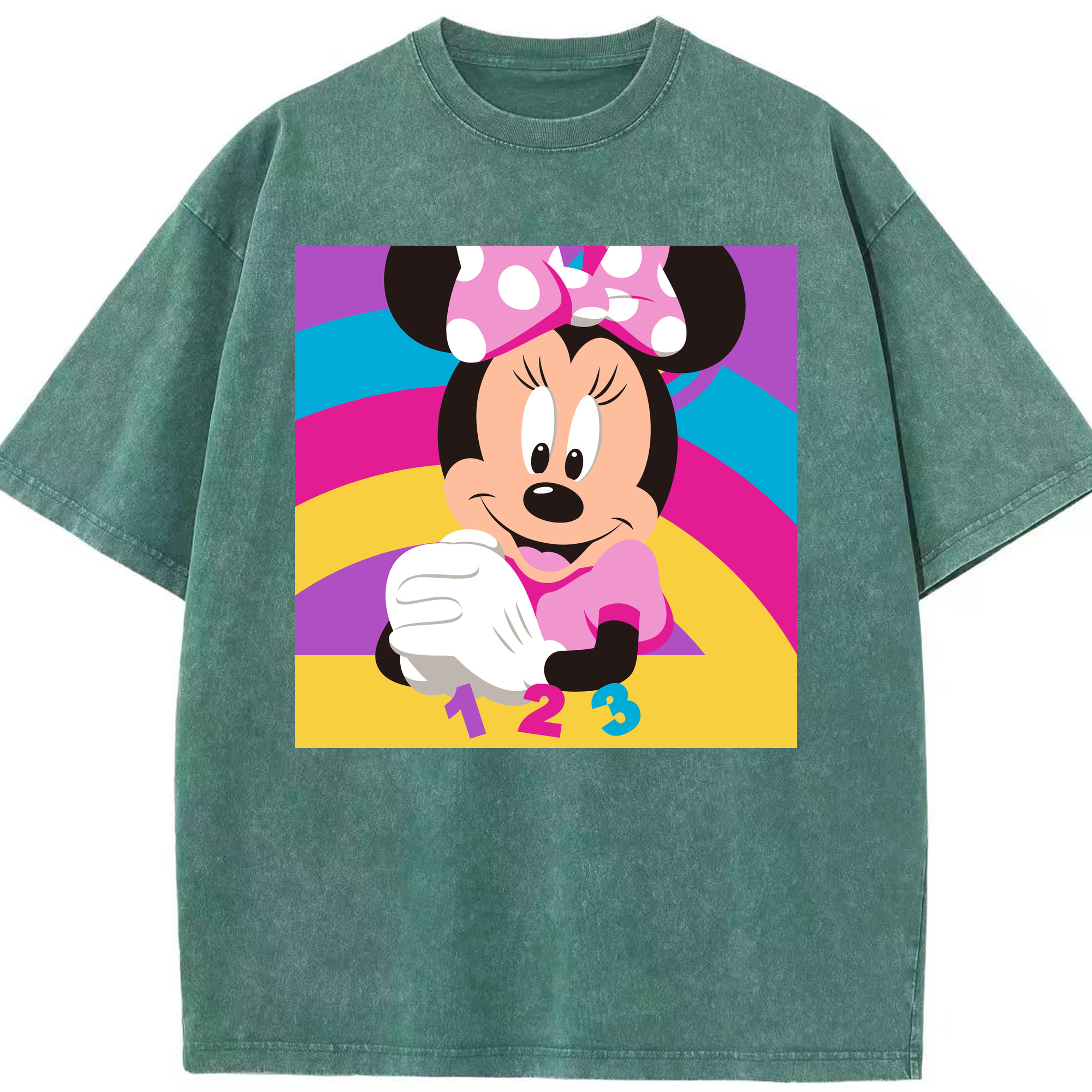 （画像用） ミッキーマウス Mickey Mouse 綿100% ヴィンテージ風 半袖Tシャツ（フロントプリント）